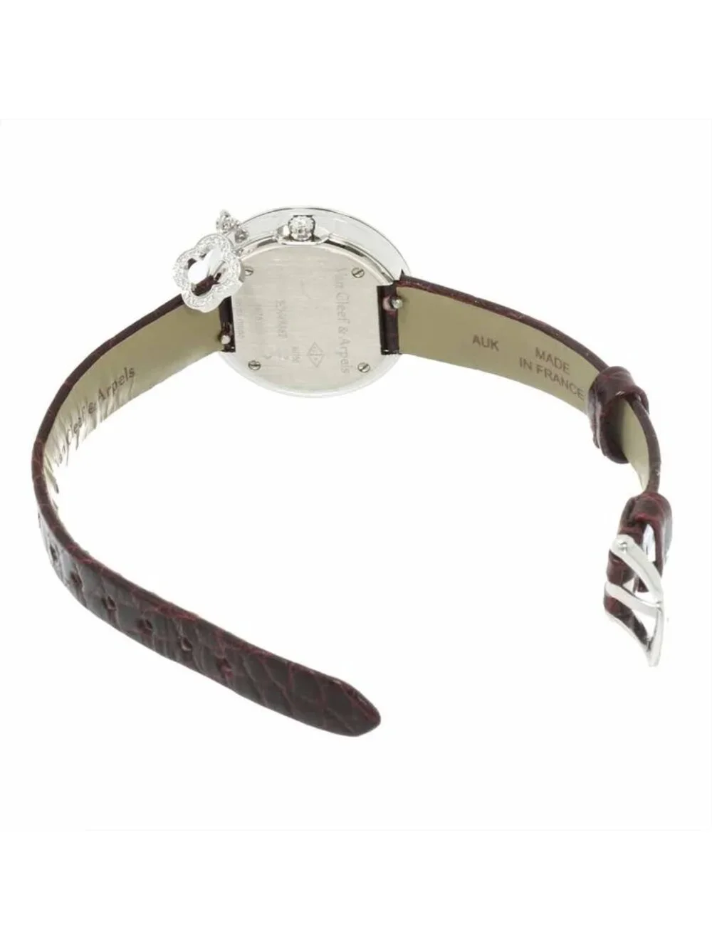 Van Cleef & Arpels Cleef&arpels Charm Mini Watch 18k White Gold Quartz Alhambra